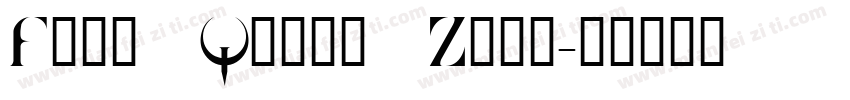 Fuji Quake Zone字体转换